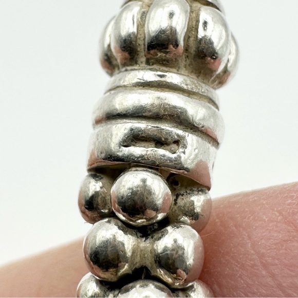 Lagos Signature Caviar Chunky Silver Beaded Bracelet - Picture 4 of 8